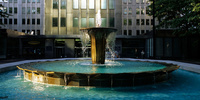 Fountain close to State Point Park, downtown Pittsburgh