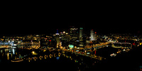 Downtown Pittsburgh at night