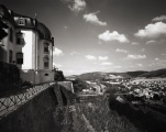 Dornburg Palace (Ilford FP4+, red filter)