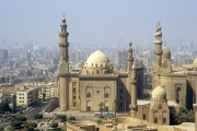 The mosque of Sultan Hassan seen from the citadel 