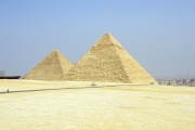 The pyramids of Cheops and Chephren 