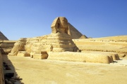 The Great Sphinx and the pyramid of Cheops 