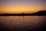 Late evening on the Nile (towards the Valley of the Kings) 