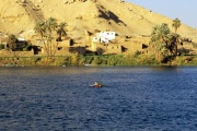 Nubian settlement at the river Nile