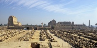 Karnak temple, seen from temple of Khonsu