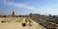 Karnak temple, seen from temple of Khonsu