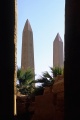 Karnak temple, the two obelisks