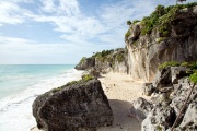 The beach at Tulum