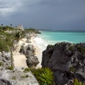 The coastline at Tulum