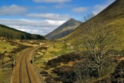 The Railway at Tyndrum, Beinn Odhar and Beinn Dorain